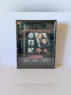 NWT Studio Décor 11x14 Shadow Box Frame Dark Wood Display Case